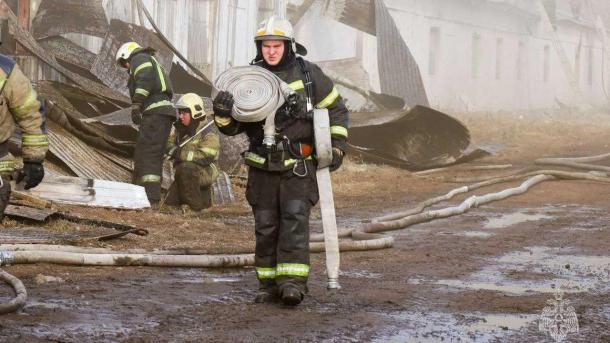 В Омской области сгорел крупный овощной склад