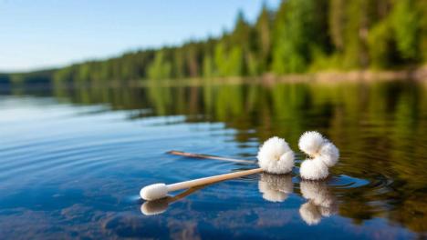 Одна ватная палочка в унитазе — угроза для водоёмов
