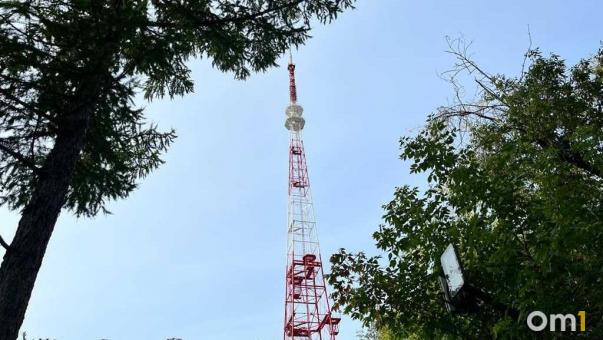 На омской телебашне включат праздничную подсветку в День народного единства