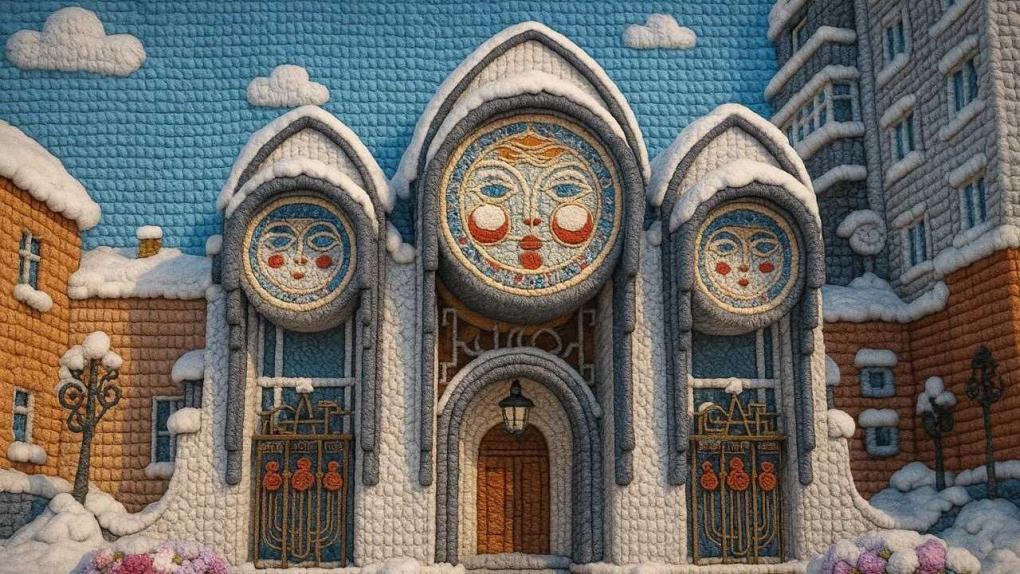 Вязаный Новосибирск: министерство культуры представило необычный взгляд на знаковые здания города