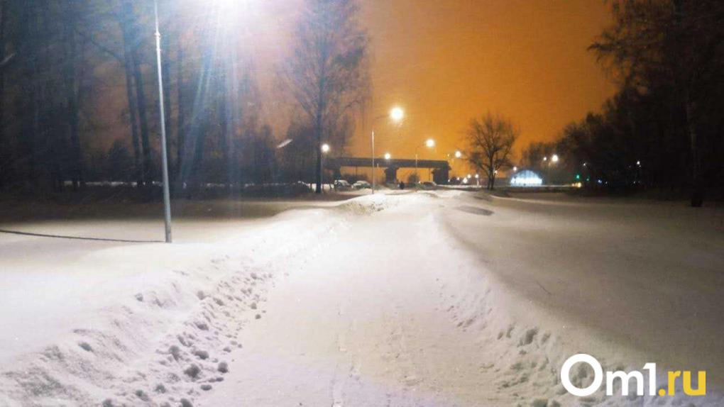 Дорогу за «Континентом» в Омске осветят до конца декабря