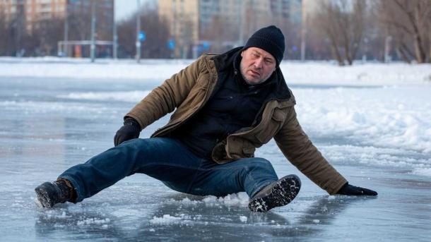 В Новосибирске за неделю более 500 человек получили травмы из-за гололеда