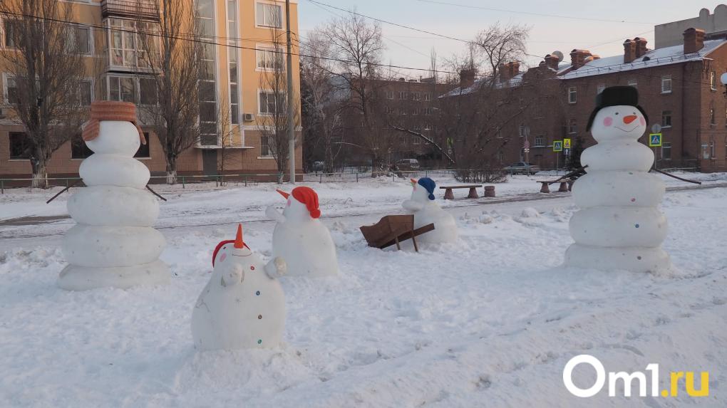 В Омске стартовали соревнования снеговиков