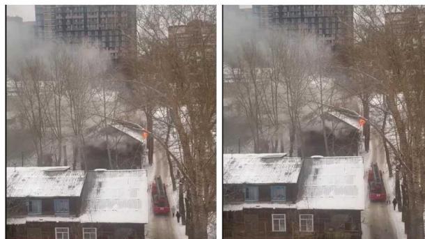 Пожар уничтожил аварийный дом в Новосибирске перед итогами конкурса на снос