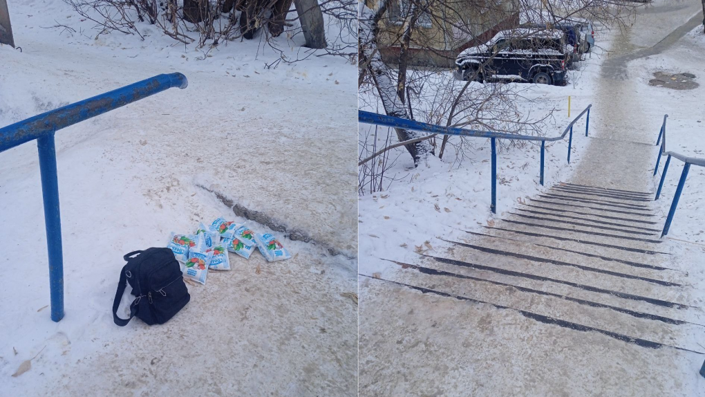 Жительница Шлюза купила 9 кг соли: лестницу обезопасила сама