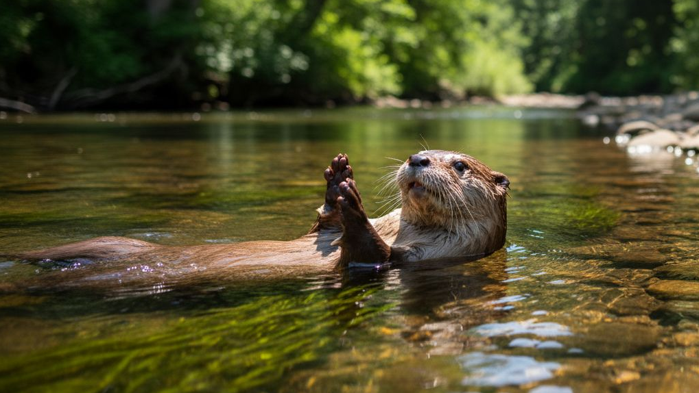 Новосибирцам показали, как растут детёныши речных выдр