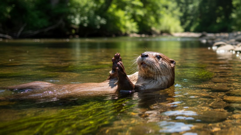 Новосибирцам показали, как растут детёныши речных выдр