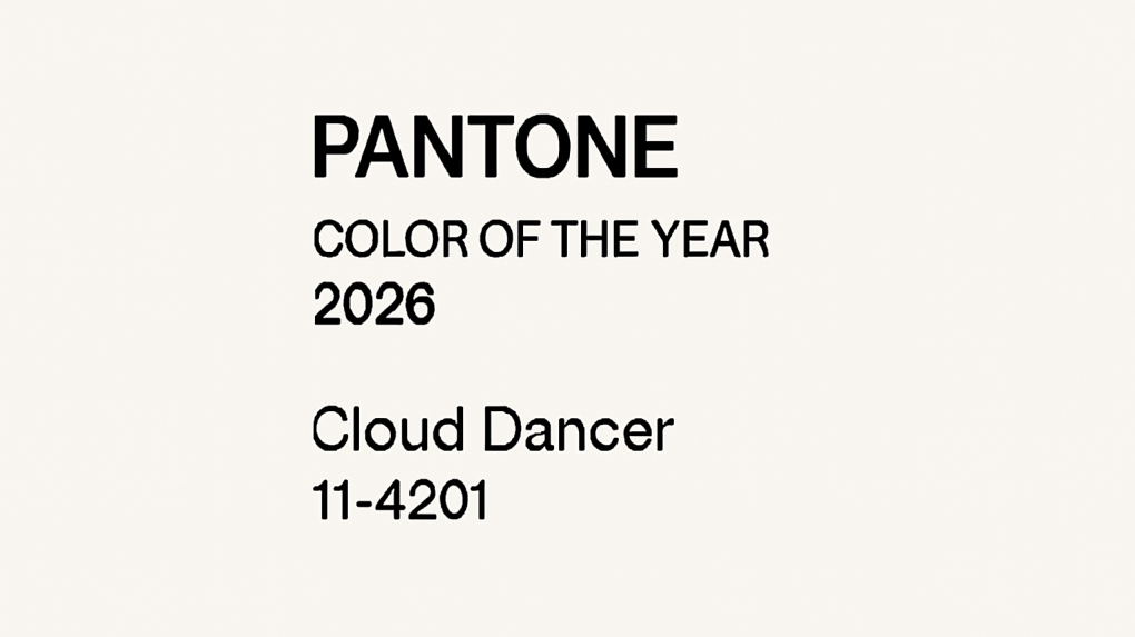 Pantone выбрал Облачного танцора  белый оттенок для цвета 2026 года