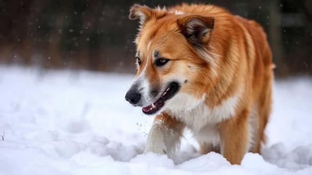 Собака ест снег: игра, жажда или сигнал о болезни?