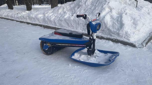 Брошенные электроснегокаты захламляют Нарымский парк в Новосибирске: прокатчики игнорируют запрет
