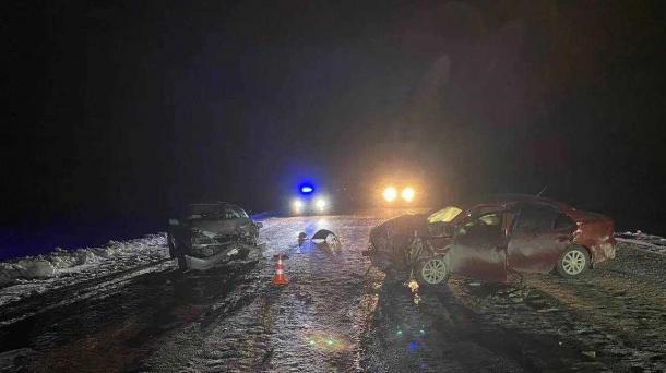 Два человека погибли в лобовом столкновении в Новосибирской области