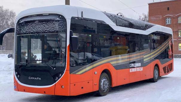 Новосибирск запускает тестовую эксплуатацию нового троллейбуса с автономным ходом «Синара-6254»
