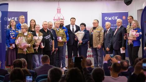 Более 600 студентов Омской области открыли сезон Всероссийской патриотической акции «Снежный десант РСО»