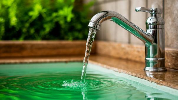 Зелёная вода в кранах Новосибирска: эксперимент продлён до 31 января