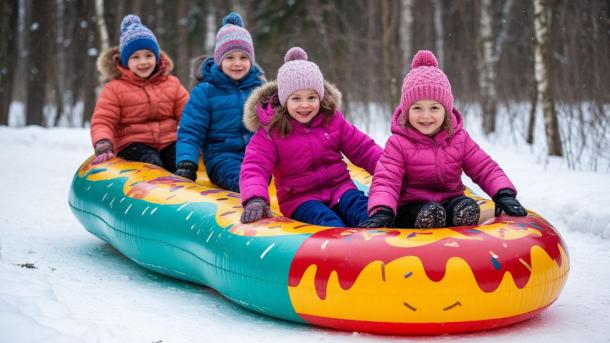МЧС Новосибирска предупреждает: «паровозик» из ватрушек может стать причиной травм