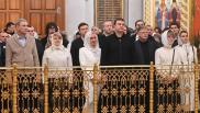 Губернатор Виталий Хоценко с супругой посетили рождественскую литургию