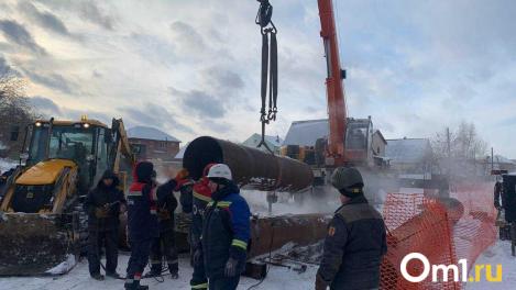 В Омске устранение аварии на теплосетях отложили из-за морозов