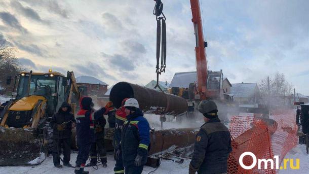 В Омске устранение аварии на теплосетях отложили из-за морозов