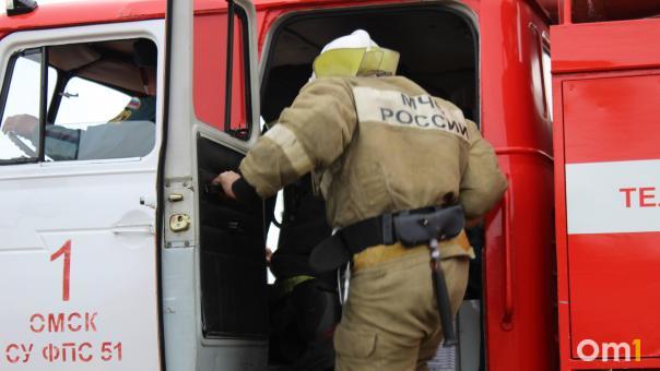 В Омске пожарные спасли девять жильцов из горящего дома в Кузьминках