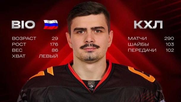 Омский «Авангард» подписал контракт с нападающим Кириллом Пилипенко