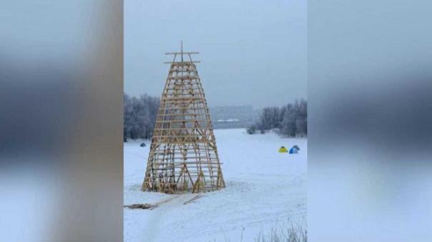 На Зелёном острове установят самое большое чучело Масленицы в истории Омска