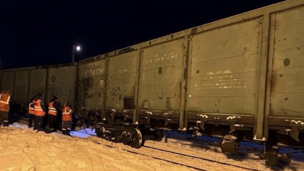 В Омске сошли с путей четыре пустых вагона