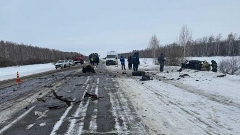 Водитель ВАЗа погиб в лобовом ДТП с грузовиком в Омской области
