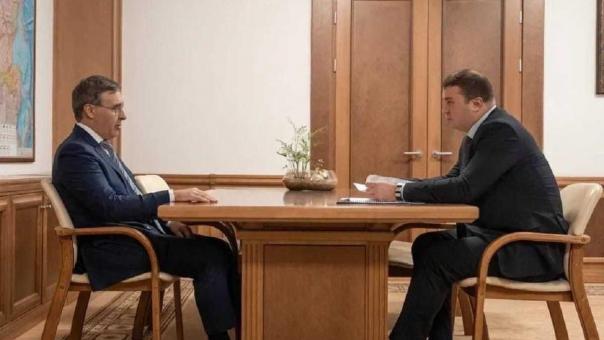 Губернатор Хоценко и министр науки РФ Фальков обсудили создание межвузовского кампуса