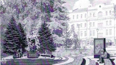 Стало известно, как будет выглядеть памятник Высоцкому в Омске