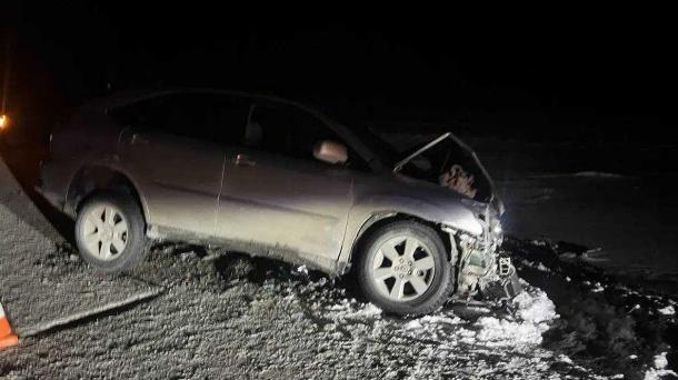 Опубликовано видео с лобового ДТП на трассе под Омском