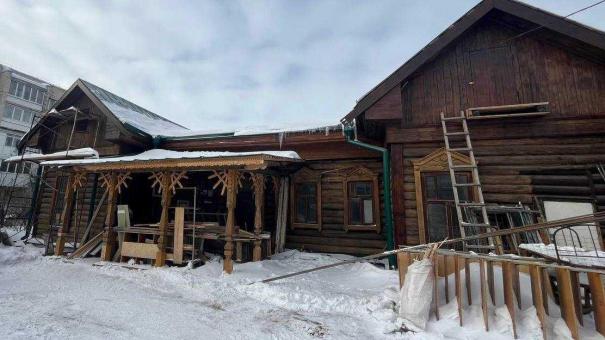 Опубликованы фотографии ремонтируемого Музея городского быта в Омске