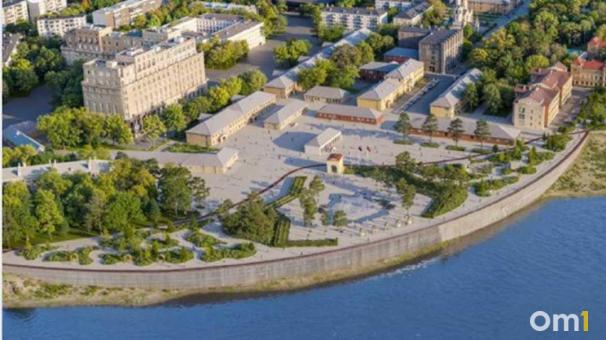 В Омске одобрили концепцию благоустройства набережной у Омской крепости