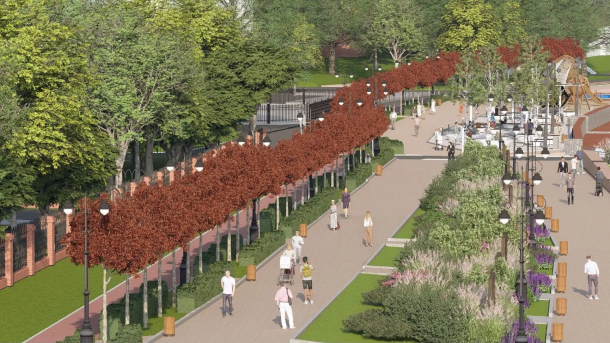 Аллея олимпийских клёнов украсит Иртышскую набережную