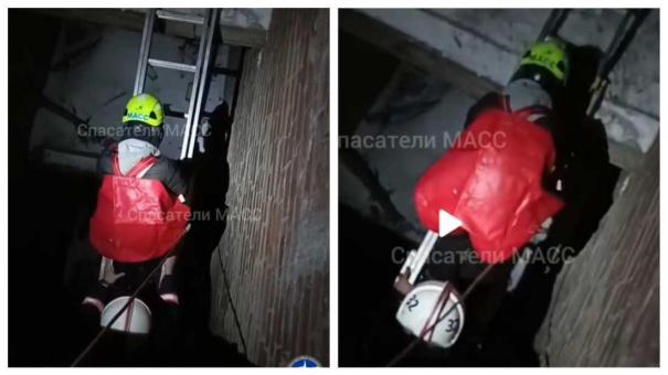 Спасатели спустили двух школьников с третьего этажа заброшки в Новосибирске
