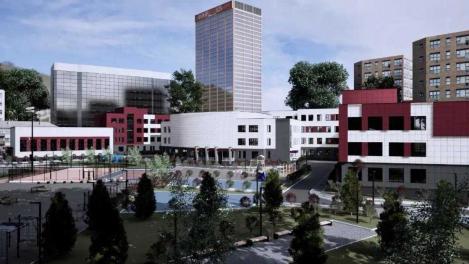 В микрорайоне Клюквенный в Калининском районе начинается строительство школы на 1100 мест