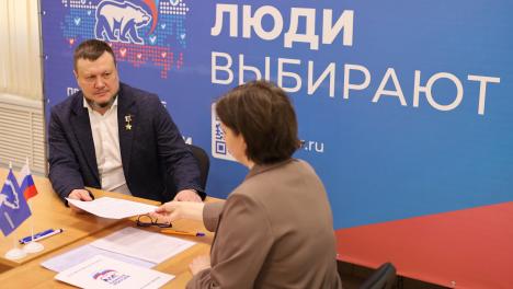 Герой России Андрей Тимошенко подал документы на предварительное голосование