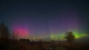 В ночь на 3 апреля Омскую область озарило полярное сияние