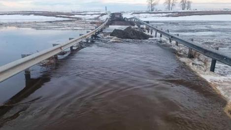 Паводок в Новосибирской области: 7 дорог закрыто, вода на трассе до 40 см