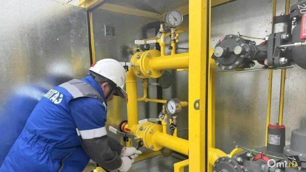 В деревню Марьяновского района Омской области провели газ
