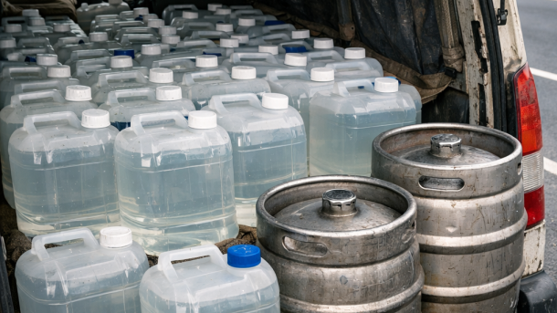 Пенсионер из Прокопьевска перевозил 1,5 тонны спирта под видом гвоздей