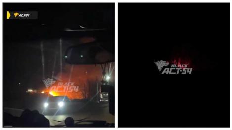 Полигон ТБО на Гусинобродском тракте горел три часа в Новосибирске: 38 спасателей и 18 машин