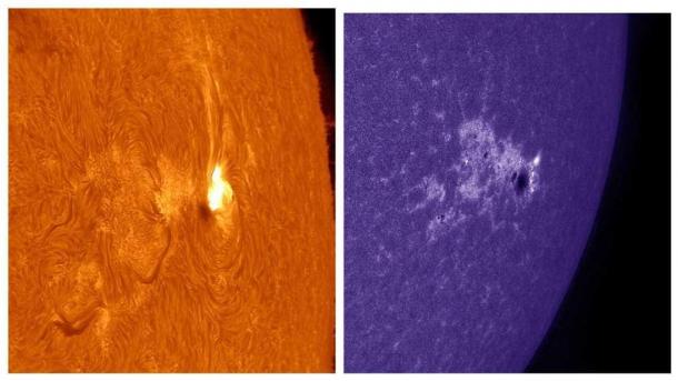 Новосибирский астрофотограф запечатлел вспышки на Солнце, несмотря на сильную дымку
