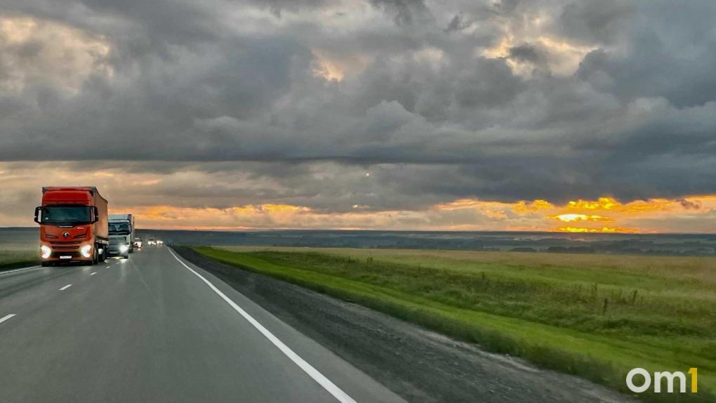 На трассе Тюмень  Омск остановили пьяного водителя большегруза
