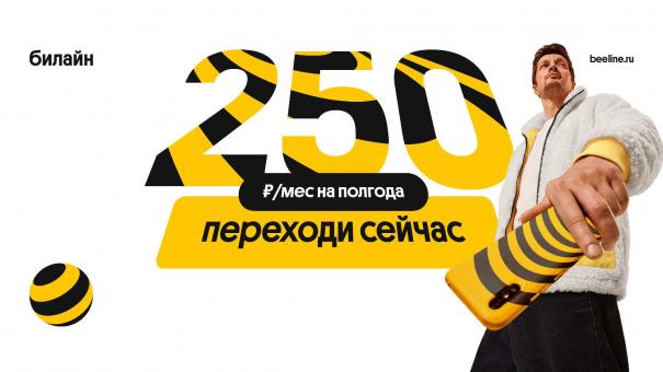 Омичи могут попробовать услуги Билайна всего за 250 рублей в месяц