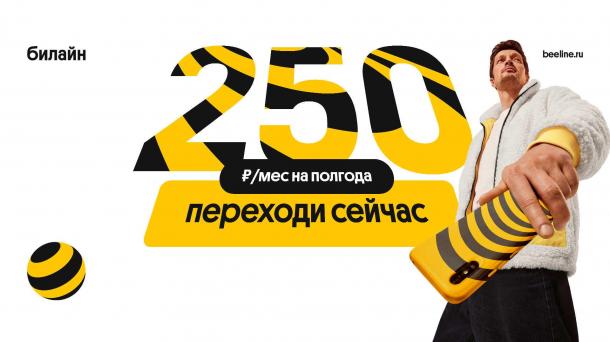 Омичи могут попробовать услуги Билайна всего за 250 рублей в месяц