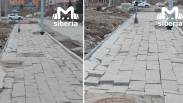 Плитка возле парка Бугакова и на Орджоникидзе пошла волной: подрядчики устранят дефекты по гарантии