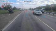 В Омском районе столкнулись три автомобиля: пострадали двое детей