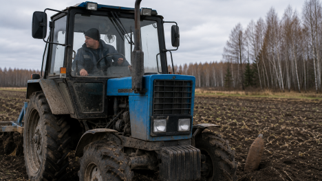 Пришлось остановить технику: тракторист под Новосибирском нашёл снаряд времён ВОВ