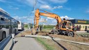 В Омске начали строить новую развязку