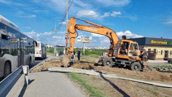 В Омске начали строить новую развязку